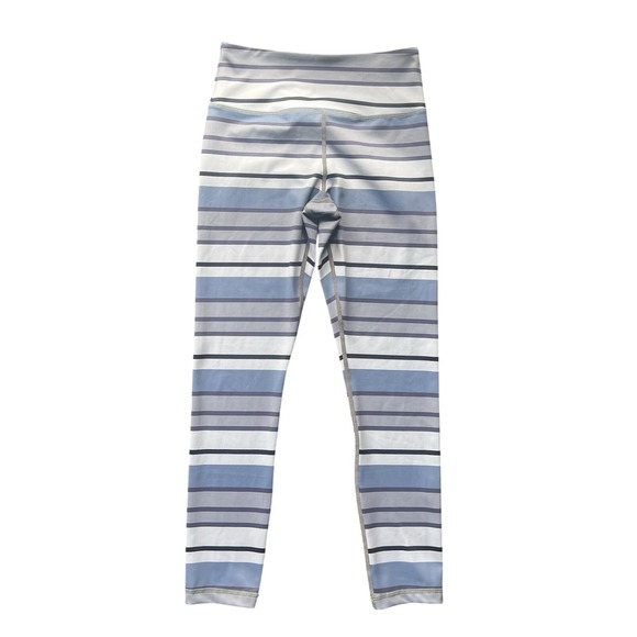 Zyia Active Purple Horizon Light n Tight Leggings Striped, Size 4 - Picture 2 of 7